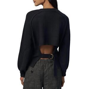 Pilcro Black Crew Neck Sweater